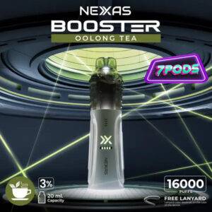 พอตใช้แล้วทิ้ง Nexas Booster 16000 Nicotine 3% กลิ่น Oolong Tea