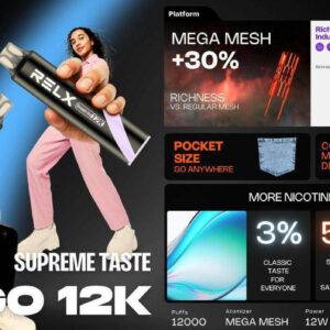พอตใช้แล้วทิ้ง RELX Smash GO 12K